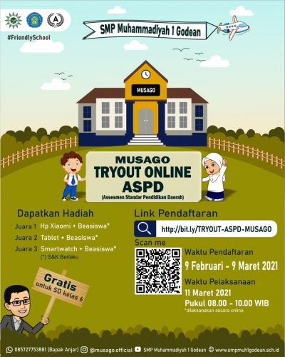 Penyerahan Hadiah Try Out ASPD Siswa SD tingkat akhir